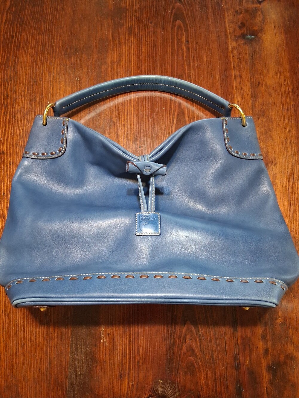 Rare Dooney & Bourke Florentine Vintage Whipstitch Toggle Sac